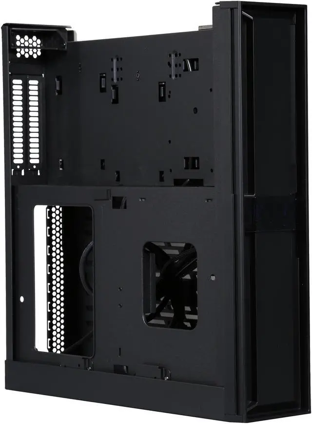 Alt view image 7 of 9 - SilverStone Milo Series ML08B-H Black Reinforced plastic outer shell, steel body Mini-ITX Computer Case Compatible with SFX & SFX-L Power Supply