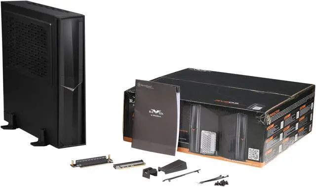 Alt view image 9 of 9 - SilverStone RAVEN RVZ02B Black Reinforced plastic outer shell, steel body Mini-ITX Computer Case Compatible with SFX & SFX-L Power Supply