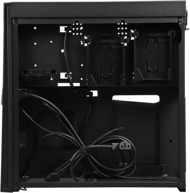 Alt view image 6 of 9 - SilverStone RAVEN RVZ02B-W Black Reinforced plastic outer shell, steel body Mini-ITX Computer Case Compatible with SFX & SFX-L Power Supply