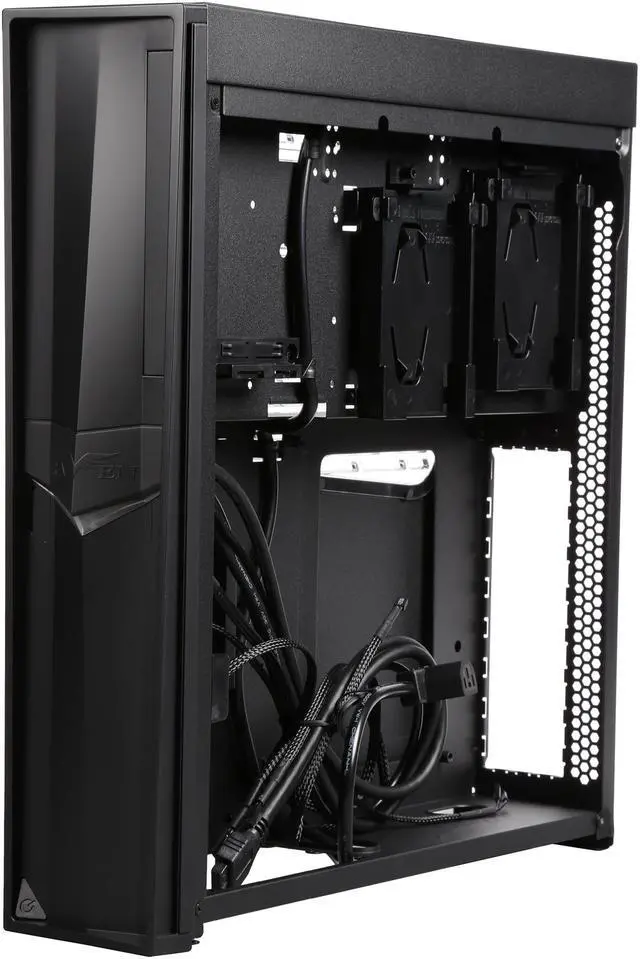Alt view image 7 of 9 - SilverStone RAVEN RVZ02B-W Black Reinforced plastic outer shell, steel body Mini-ITX Computer Case Compatible with SFX & SFX-L Power Supply