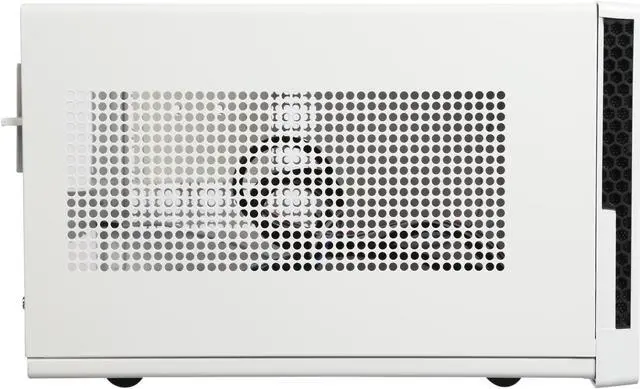 Alt view image 4 of 10 - SilverStone SG13WB Black / White Mesh front panel, steel body Mini-ITX Computer Case Compatible with standard ATX12V/EPS12V Power Supply Power Supply