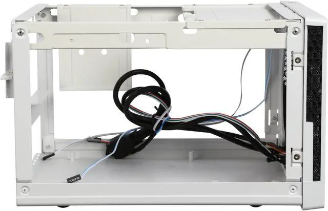 Alt view image 7 of 10 - SilverStone SG13WB Black / White Mesh front panel, steel body Mini-ITX Computer Case Compatible with standard ATX12V/EPS12V Power Supply Power Supply
