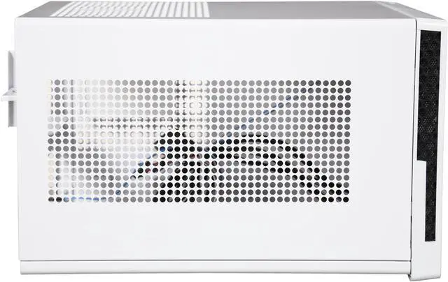 Alt view image 4 of 9 - SilverStone SG13WB-Q Black / White Plastic front panel with faux aluminum finish, steel body Mini-ITX Computer Case Compatible with standard ATX12V/EPS12V Power Supply Power Supply