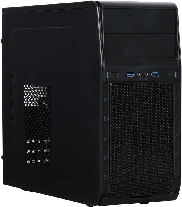 Main image of SilverStone Precision Series CS-PS12B Black High-strength plastic and meshed front panel Micro ATX / Mini-ITX Computer Case Compatible with 1 x optional standard PS2(ATX) Power Supply