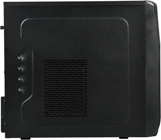 Alt view image 4 of 9 - SilverStone Precision Series CS-PS12B Black High-strength plastic and meshed front panel Micro ATX / Mini-ITX Computer Case Compatible with 1 x optional standard PS2(ATX) Power Supply