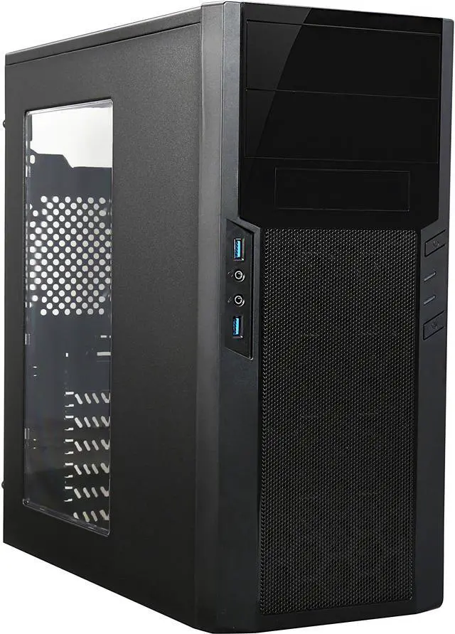 Main image of SilverStone Precision Series SST-PS13B-W Black Plastic panel, steel body ATX Tower Computer Case Compatible with Standard PS2 (ATX) Power Supply