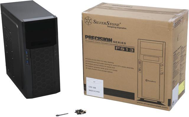 Alt view image 9 of 8 - SilverStone Precision SST-PS13B Black Steel / Plastic ATX / Micro ATX Mid Tower Computer Case