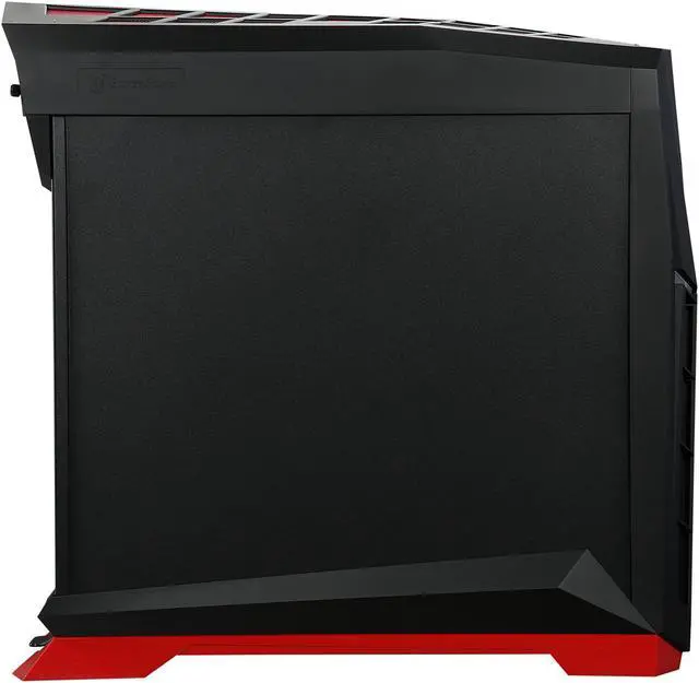 Alt view image 4 of 10 - SilverStone SST-RVX01BR Black / Red Plastic outer shell, steel body ATX, Micro-ATX Computer Case Compatible with PS2 (ATX) Power Supply