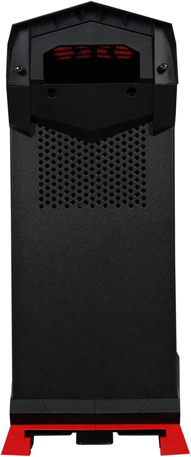 Alt view image 9 of 10 - SilverStone SST-RVX01BR Black / Red Plastic outer shell, steel body ATX, Micro-ATX Computer Case Compatible with PS2 (ATX) Power Supply
