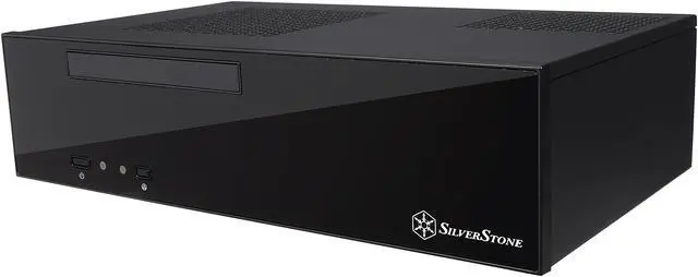Alt view image 3 of 10 - SilverStone Milo Series SST-ML09B Black Acrylic and plastic front panel, 0.8mm steel body Mini-ITX Computer Case