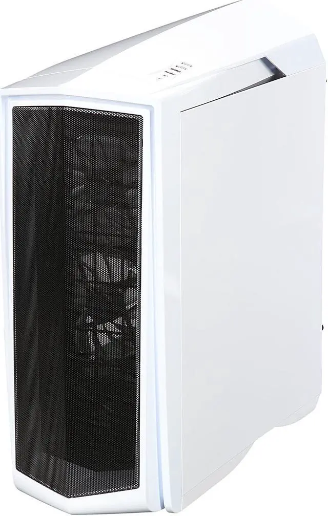 Alt view image 3 of 10 - SilverStone Primera Series SST-PM01WA-W white with blue LED Steel / Plastic ATX / Micro ATX Mid Tower Computer Case