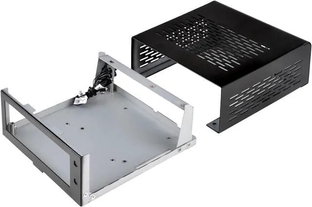 Alt view image 7 of 14 - SilverStone SST-VT01B Black 0.8mm SECC NUC Computer Case