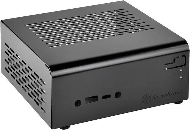 Alt view image 2 of 14 - SilverStone SST-VT01B Black 0.8mm SECC NUC Computer Case