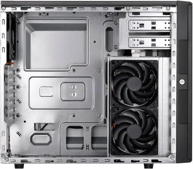 Alt view image 8 of 20 - SilverStone Case Storage Series SST-CS380 Black Plastic front door, steel body ATX Mid Tower Computer Case Standard PS2(ATX) Power Supply