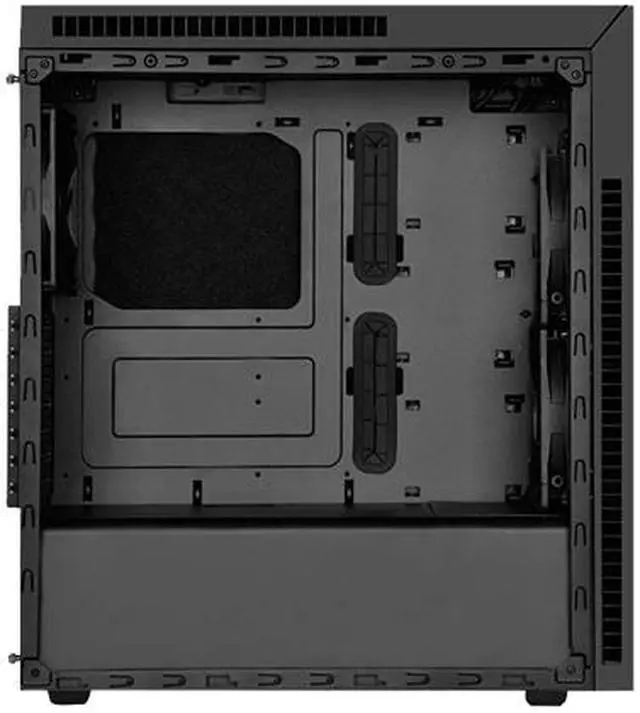 Alt view image 4 of 6 - SilverStone Kublai Series SST-KL07B Black ATX Mid Tower Computer Case PS2 (ATX) Power Supply