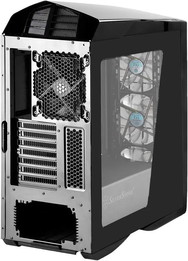 Alt view image 12 of 13 - SilverStone SST-PM01CR-W Matte Black Plastic Outer Shell, Steel Body Computer Case Standard PS2(ATX) Power Supply