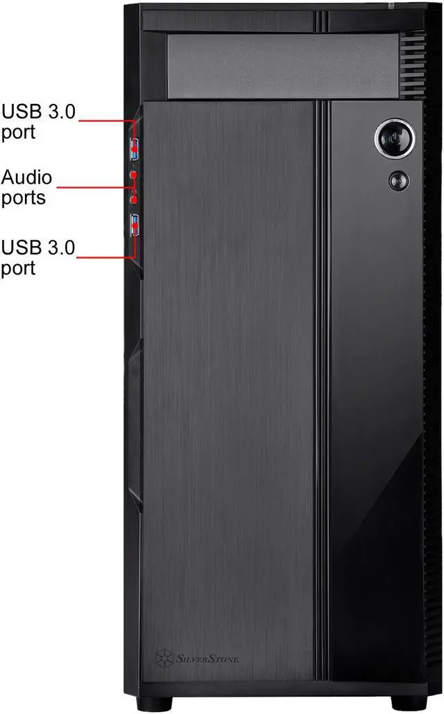 Alt view image 2 of 18 - SilverStone SST-PS14B Black Plastic Panel, Steel Body Computer Case Standard PS2 (ATX) Power Supply