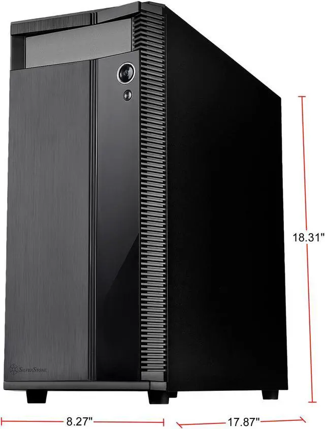 Alt view image 3 of 18 - SilverStone SST-PS14B Black Plastic Panel, Steel Body Computer Case Standard PS2 (ATX) Power Supply