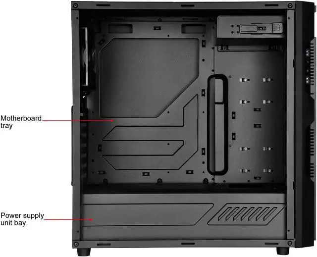 Alt view image 7 of 18 - SilverStone SST-PS14B Black Plastic Panel, Steel Body Computer Case Standard PS2 (ATX) Power Supply