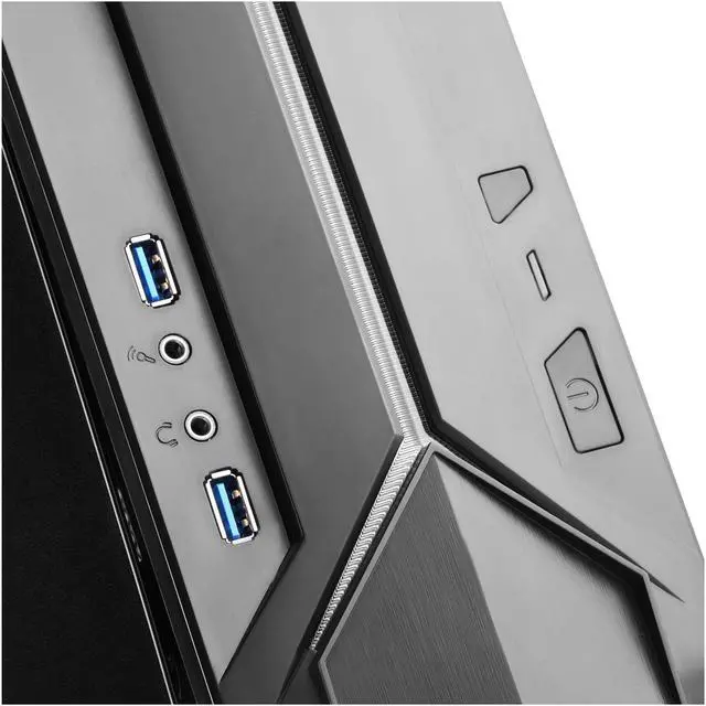 Alt view image 7 of 8 - SilverStone SST-RVZ03B Black Steel / Plastic Mini-ITX Slim Case