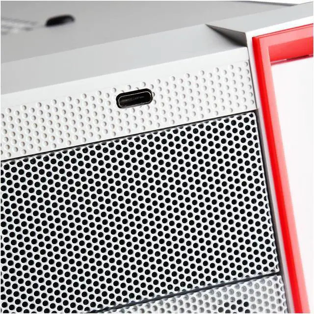 Alt view image 12 of 12 - SilverStone RL05 SST-RL05WR-W White / Red Steel / Plastic ATX Mid Tower Computer Case