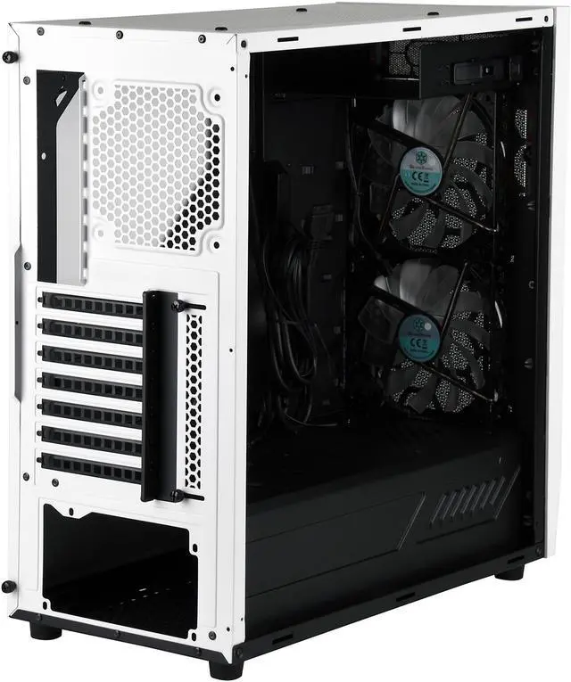 Alt view image 9 of 12 - SilverStone RL05 SST-RL05WR-W White / Red Steel / Plastic ATX Mid Tower Computer Case
