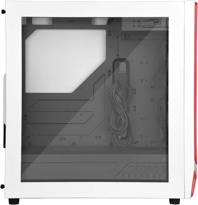 Alt view image 5 of 12 - SilverStone RL05 SST-RL05WR-W White / Red Steel / Plastic ATX Mid Tower Computer Case