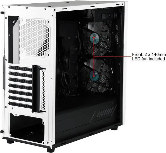 Alt view image 10 of 12 - SilverStone RL05 SST-RL05WR-W White / Red Steel / Plastic ATX Mid Tower Computer Case