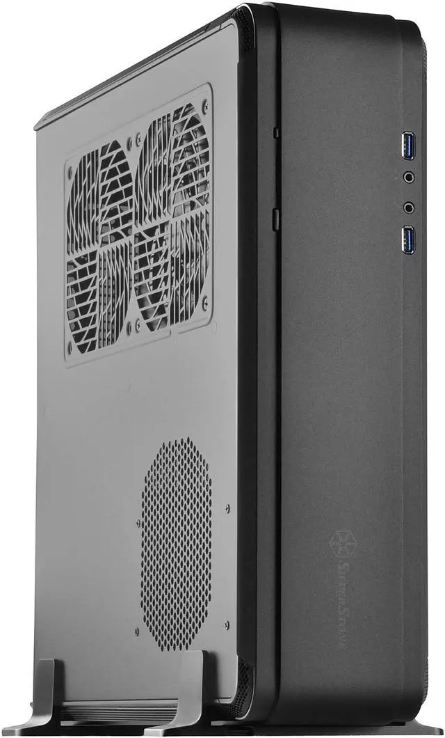 Main image of SilverStone Fortress Series SST-FTZ01B-E Black Aluminum unibody frame, steel chassis Mini-ITX Computer Case