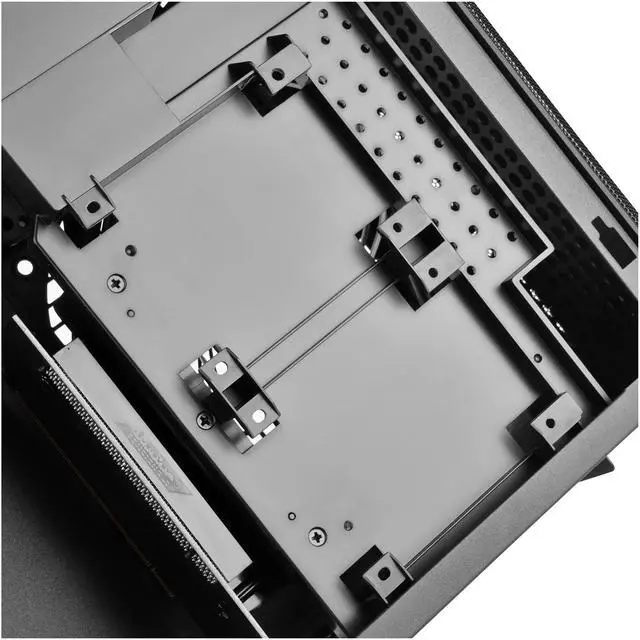 Alt view image 10 of 13 - SilverStone Fortress Series SST-FTZ01B-E Black Aluminum unibody frame, steel chassis Mini-ITX Computer Case