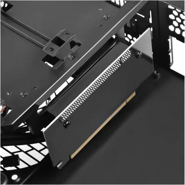 Alt view image 11 of 13 - SilverStone Fortress Series SST-FTZ01B-E Black Aluminum unibody frame, steel chassis Mini-ITX Computer Case