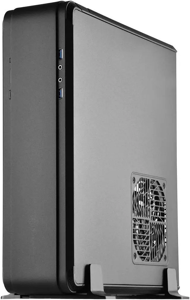 Alt view image 2 of 13 - SilverStone Fortress Series SST-FTZ01B-E Black Aluminum unibody frame, steel chassis Mini-ITX Computer Case