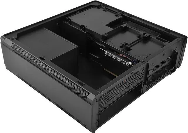 Alt view image 7 of 13 - SilverStone Fortress Series SST-FTZ01B-E Black Aluminum unibody frame, steel chassis Mini-ITX Computer Case
