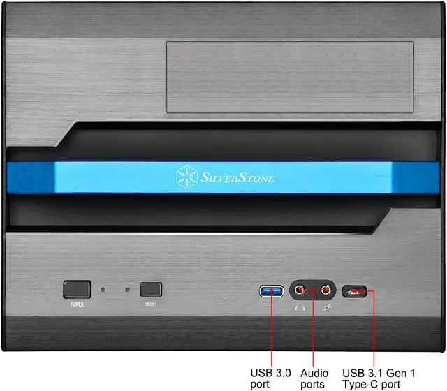 Alt view image 3 of 19 - SilverStone Sugo Series SG12 SST-SG12B-V2 Black Refinement of Classic Small Form Factor Case