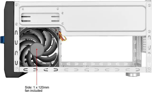 Alt view image 6 of 19 - SilverStone Sugo Series SG12 SST-SG12B-V2 Black Refinement of Classic Small Form Factor Case