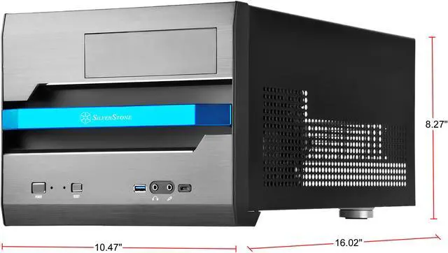 Alt view image 2 of 19 - SilverStone Sugo Series SG12 SST-SG12B-V2 Black Refinement of Classic Small Form Factor Case