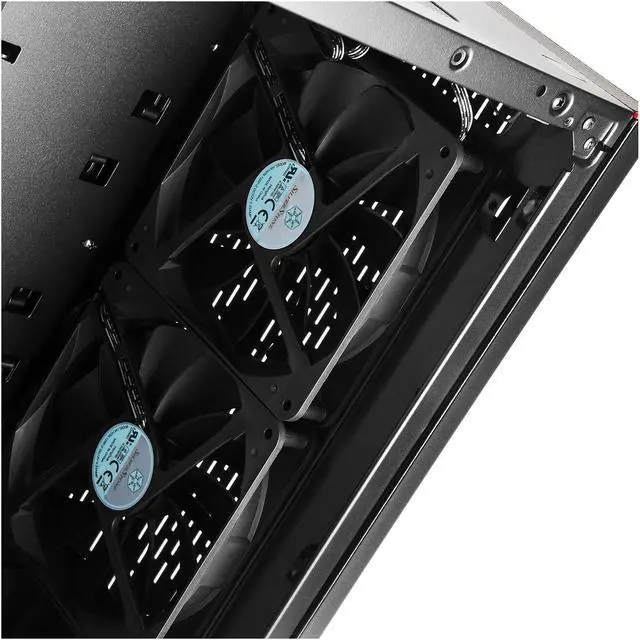 Alt view image 10 of 18 - SilverStone Primera Series PM02 SST-PM02B-G Black Steel Front Panel, Steel Body, Tempered Glass Window ATX Mid Tower Computer Case Compatible PS2(ATX) Power Supply