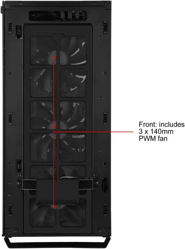Alt view image 15 of 18 - SilverStone Primera Series PM02 SST-PM02B-G Black Steel Front Panel, Steel Body, Tempered Glass Window ATX Mid Tower Computer Case Compatible PS2(ATX) Power Supply