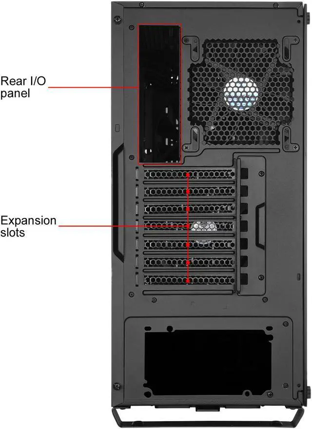 Alt view image 18 of 18 - SilverStone Primera Series PM02 SST-PM02B-G Black Steel Front Panel, Steel Body, Tempered Glass Window ATX Mid Tower Computer Case Compatible PS2(ATX) Power Supply