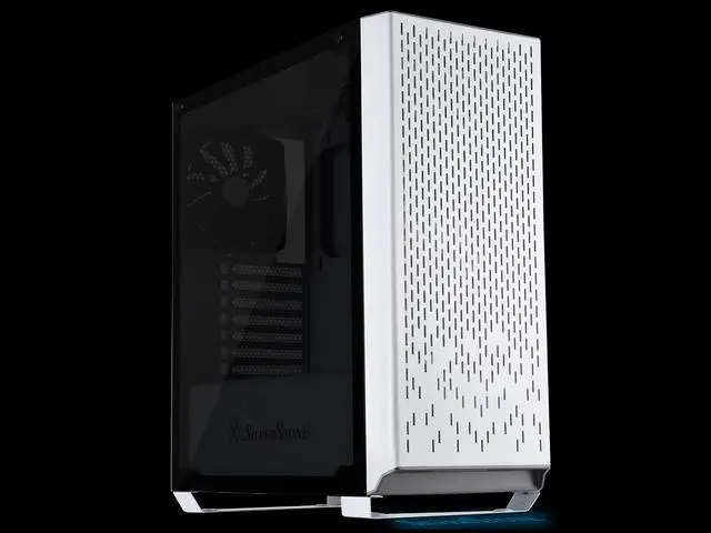 Alt view image 2 of 17 - SilverStone Primera Series PM02 SST-PM02W-G White Steel Front Panel, Steel Body, Tempered Glass Window ATX Mid Tower Computer Case Compatible PS2(ATX) Power Supply
