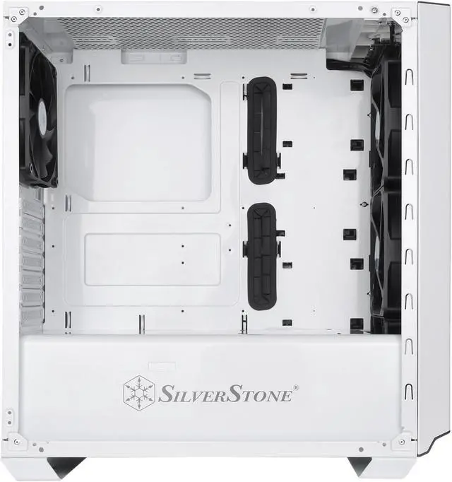 Alt view image 5 of 17 - SilverStone Primera Series PM02 SST-PM02W-G White Steel Front Panel, Steel Body, Tempered Glass Window ATX Mid Tower Computer Case Compatible PS2(ATX) Power Supply