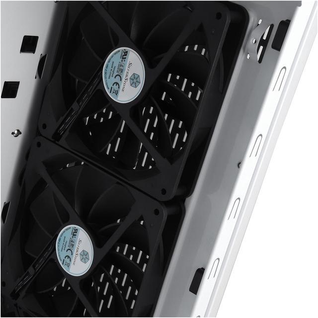 Alt view image 10 of 17 - SilverStone Primera Series PM02 SST-PM02W-G White Steel Front Panel, Steel Body, Tempered Glass Window ATX Mid Tower Computer Case Compatible PS2(ATX) Power Supply