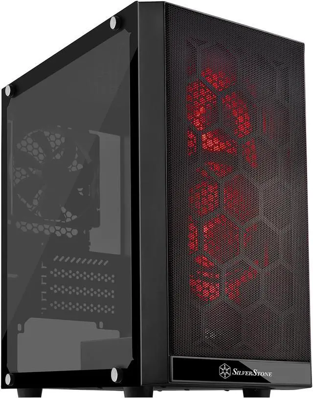 Main image of SilverStone PS15 SST-PS15B-RGB Black Steel / Tempered Glass Micro ATX Tower Computer Case