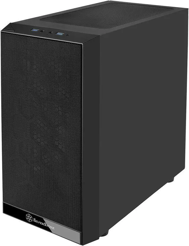 Alt view image 11 of 20 - SilverStone PS15 SST-PS15B-RGB Black Steel / Tempered Glass Micro ATX Tower Computer Case