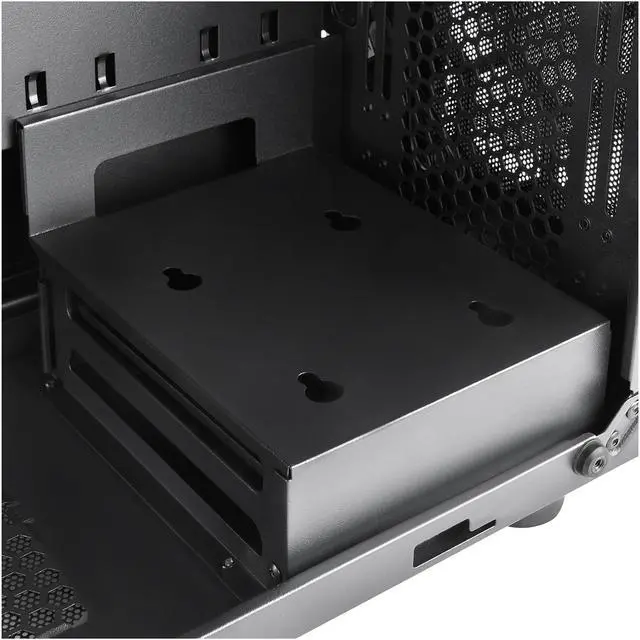 Alt view image 17 of 20 - SilverStone PS15 SST-PS15B-RGB Black Steel / Tempered Glass Micro ATX Tower Computer Case