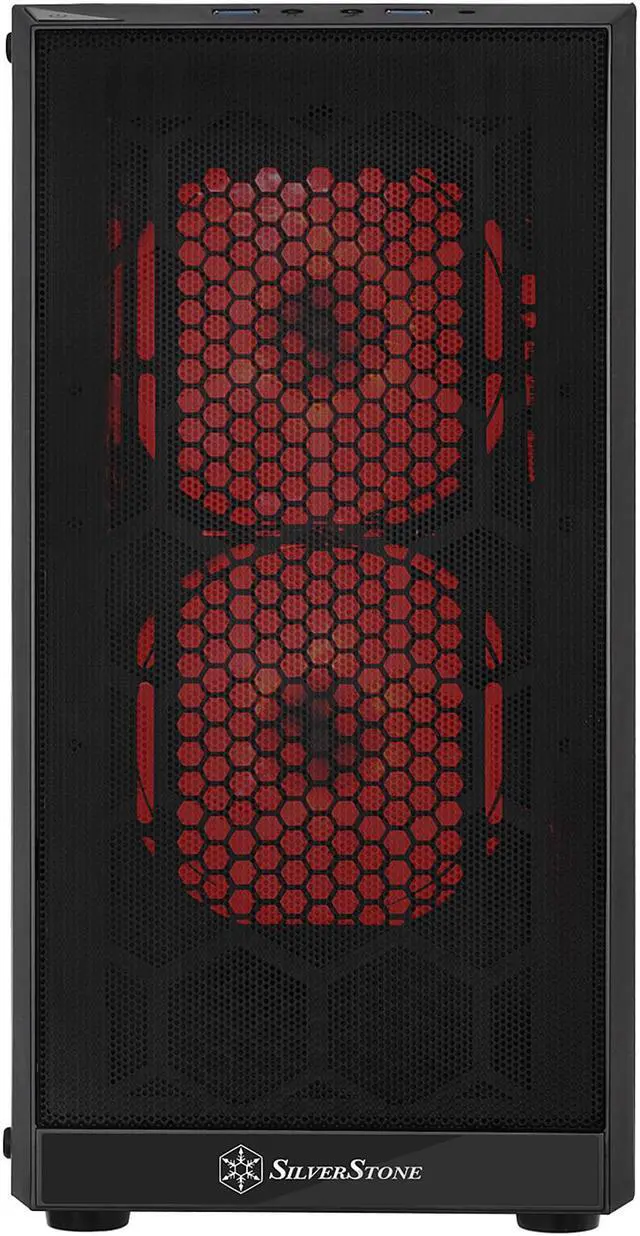 Alt view image 3 of 20 - SilverStone PS15 SST-PS15B-RGB Black Steel / Tempered Glass Micro ATX Tower Computer Case