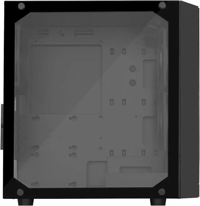 Alt view image 7 of 20 - SilverStone PS15 SST-PS15B-RGB Black Steel / Tempered Glass Micro ATX Tower Computer Case