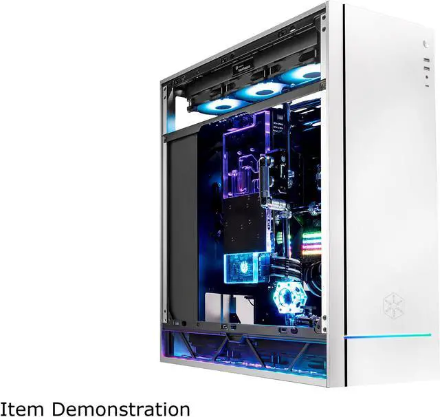 Alt view image 9 of 20 - SilverStone ALTA F1 SST-ALF1S-G Silver Aluminuml / Steel / Tempered Glass ATX Mid Tower Computer Case