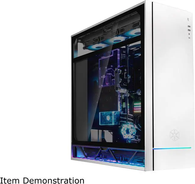 Alt view image 10 of 20 - SilverStone ALTA F1 SST-ALF1S-G Silver Aluminuml / Steel / Tempered Glass ATX Mid Tower Computer Case