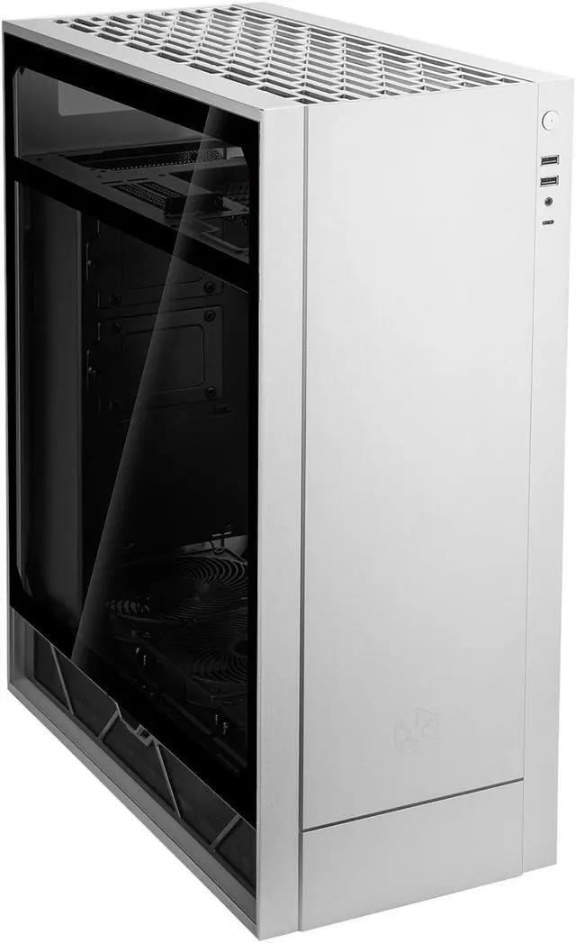 Alt view image 5 of 20 - SilverStone ALTA F1 SST-ALF1S-G Silver Aluminuml / Steel / Tempered Glass ATX Mid Tower Computer Case